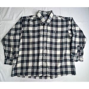 Daniel Keith‎ Plaid Flannel Shirt Mens 2XL Button Up Long Sleeve Big Casual